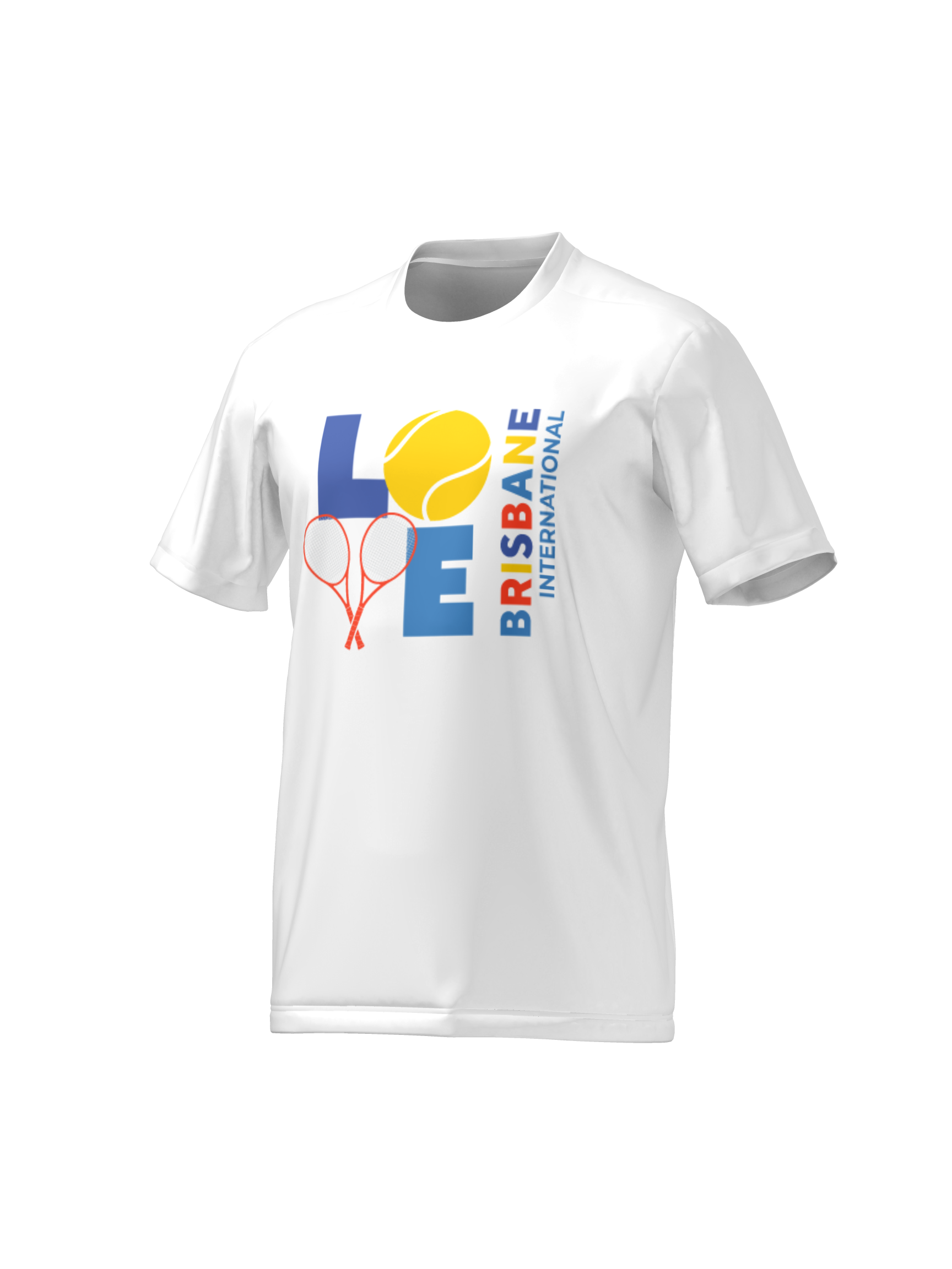 Brisbane International 2025 Youth Love Tennis Tee - White