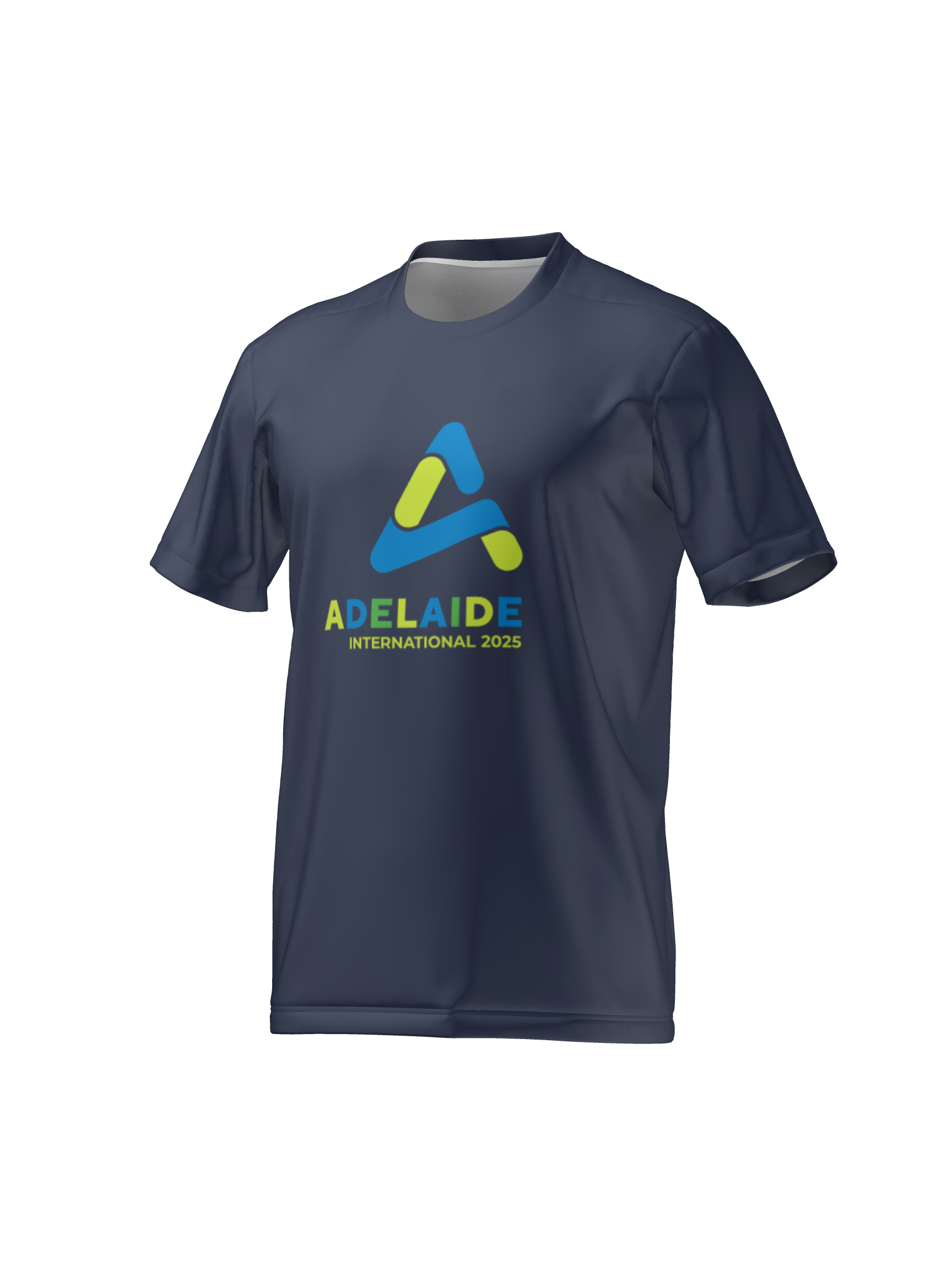 Adelaide International 2025 Youth Logo Tee - Navy