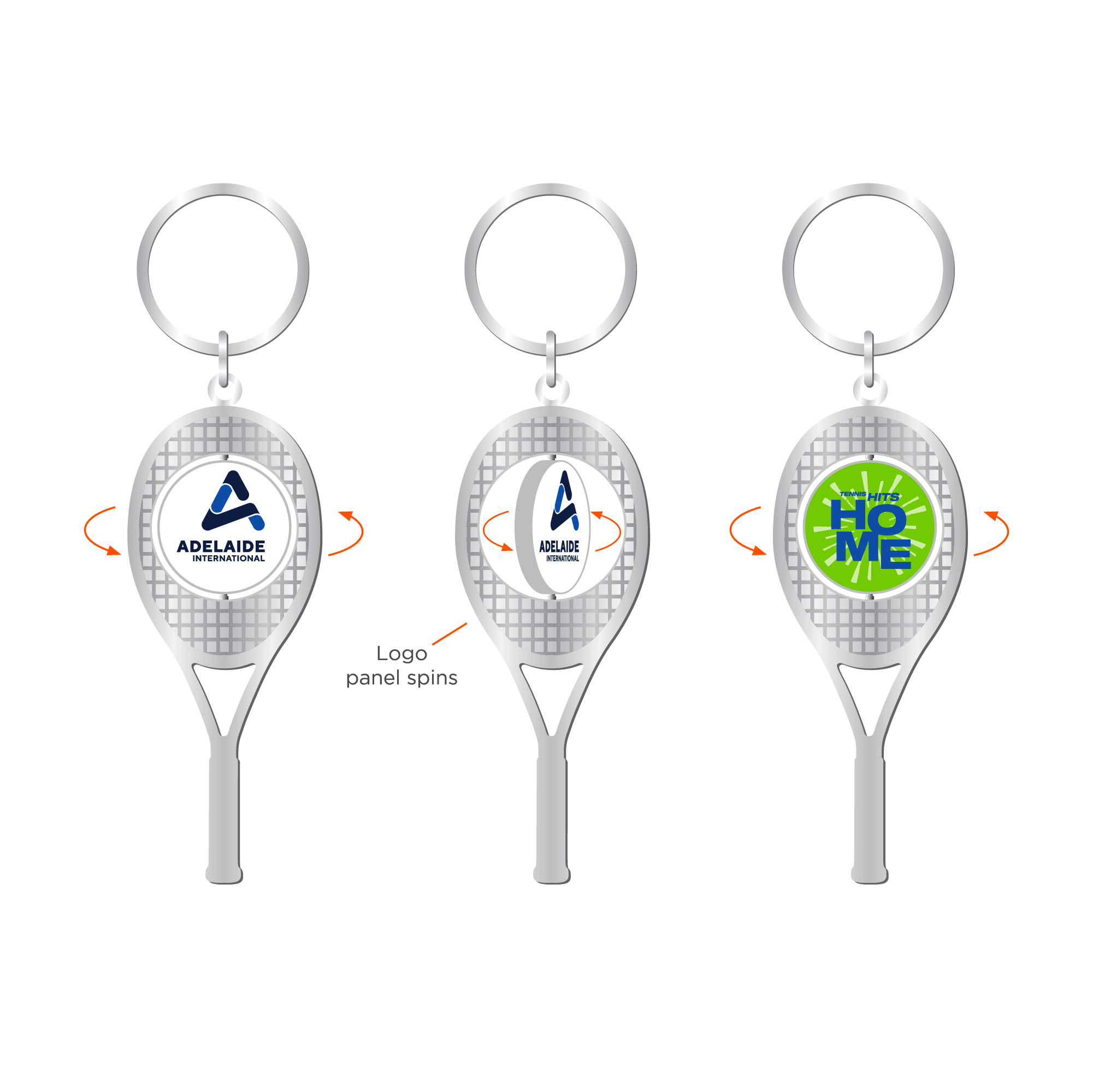 Adelaide International 2025 Racquet Keyring